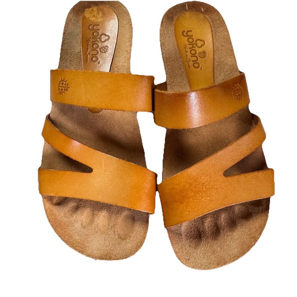 Yokono Women's Brown Leather Sandals